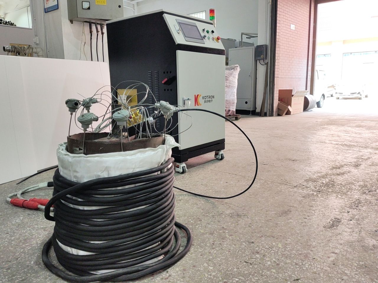 80KW Portable Air cooling Induction Heating Machine