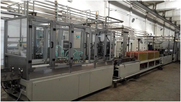 Automobile anti-collision beam pipe heat treatment production line
