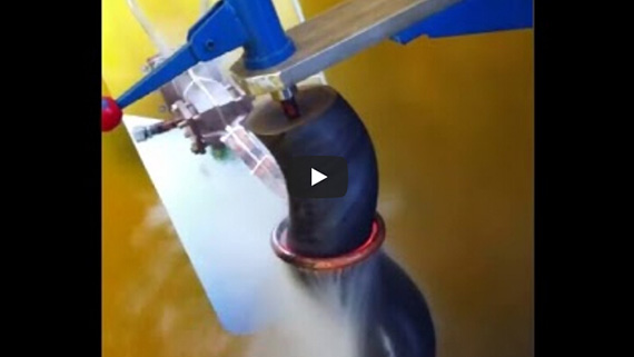 Industrial pump rod induction quenching equipment