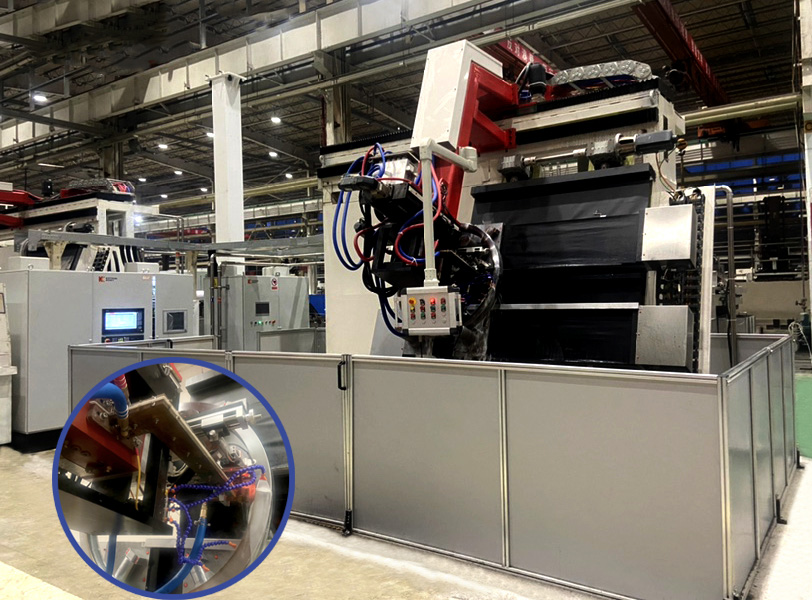 Inclined vertical raceway CNC quenching machine tool